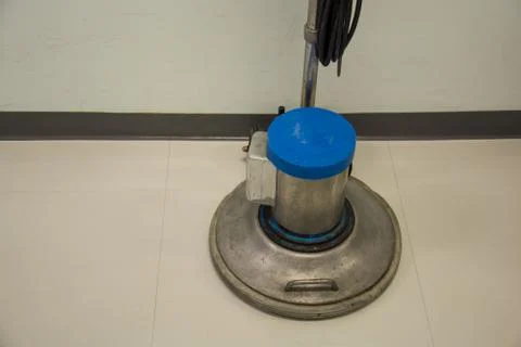 Floor polishing machine Foto stock