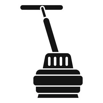Floor polishing machine using for cleaning icon, simple style 스톡 일러스트