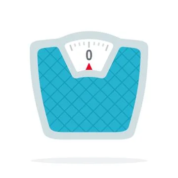 Floor scales flat isolated Stock Illustration