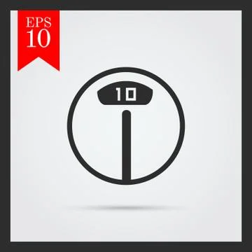 Floor scales Stock Illustration