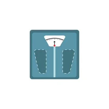 Floor scales on the isolated background. Vector illustration Stock Illustration