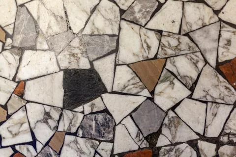 Floor of a small piece of marble Stock-Fotos