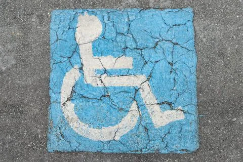 On the floor, the symbol of preferential space Foto stock