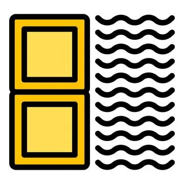Floor tile icon vector flat Stock Illustration