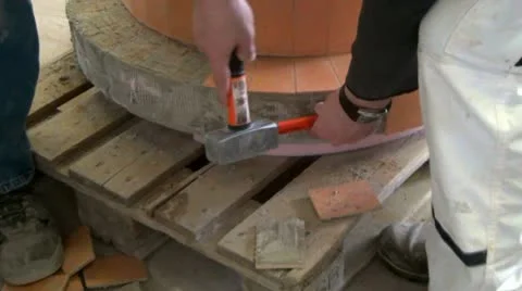 Floor tiler Stock Footage 10792620