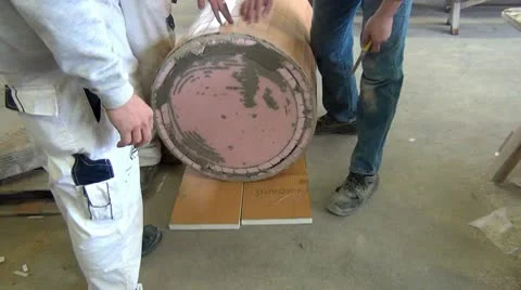 Floor tiler Stock Footage 10792762