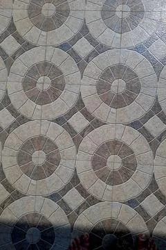 Floor Tiles with Geometrical Pattern Stock Photos