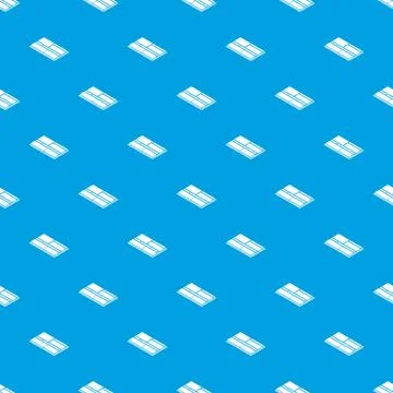 Floor tiles pattern vector seamless blue Stock Illustration