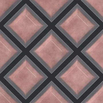 Floor tiles seamless generated texture Illustrazione stock