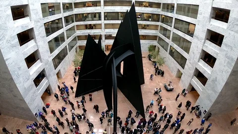 Floor of the US Senate's Hart Building Stock Footage 101702510