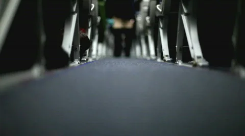Floor View of Passenger Airplane Stock-Footage 635971