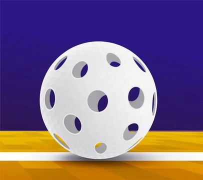 Floorball ball vector illustration Stock Illustration