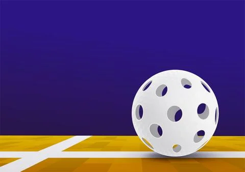 Floorball ball vector illustration Stock Illustration