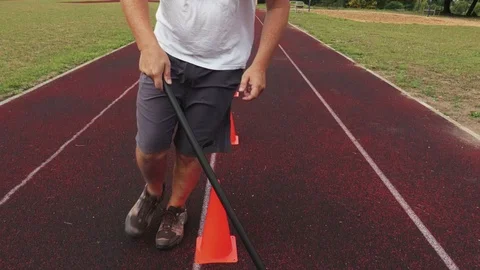 Floorball training elements Video stock 93958714