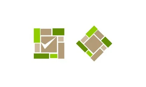 Flooring Bamboo Quality Set Stock Illustration