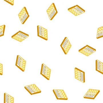 Flooring building material isometric icon seamless pattern Ilustración de archivo