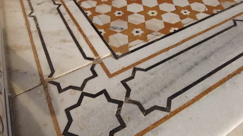 Flooring at I'timād-ud-Daulah Vídeo Stock 187101423