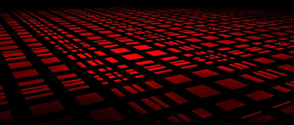 Flooring with red squares Illustrazione stock