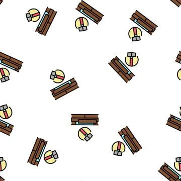 Flooring repair vector seamless pattern Stock Illustration
