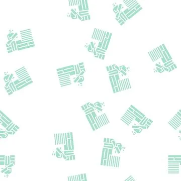 Flooring services glyph seamless pattern Stock Illustration