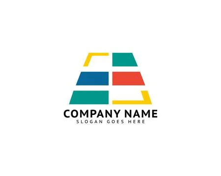 Flooring Tiles Logo Design Template 库存插图