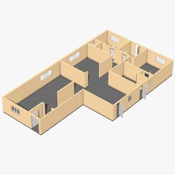 Floorplan ~ 3D Model ~ Download #96465206 | Pond5