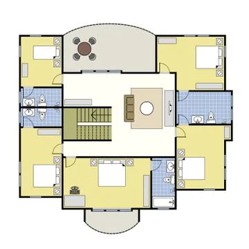 Floorplan Floor Plan Architecture Plan House Illustrazione stock