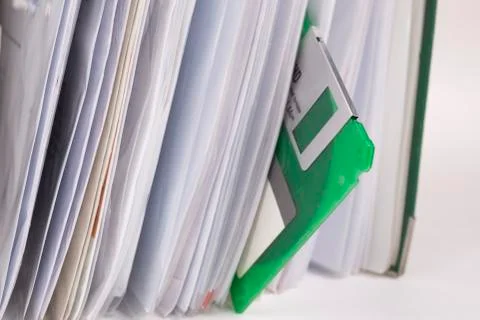 Floppy disc in an archive Stock Photos