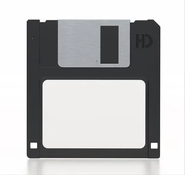 Floppy disc isolated on white background. 3D illustration イラスト素材