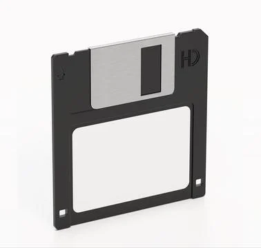 Floppy disc isolated on white background. 3D illustration イラスト素材