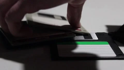 Floppy Disc Organization Stock Footage 237646124