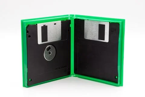 Floppy disk of 1.4 megabytes isolated on white background. Stock-Fotos