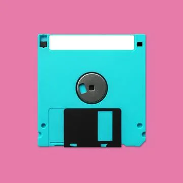 Floppy Disk 3.5 Inch Back Nostalgia Stock Photos