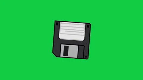 Floppy disk animation Stock Footage 328706277