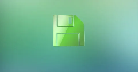 Floppy Disk Color 3d Icon Stock Footage 67952815