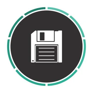 Floppy disk computer symbol Stock Illustration