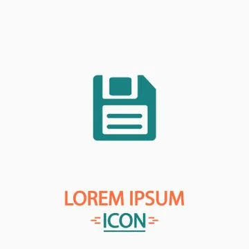Floppy Disk computer symbol Stock Illustration