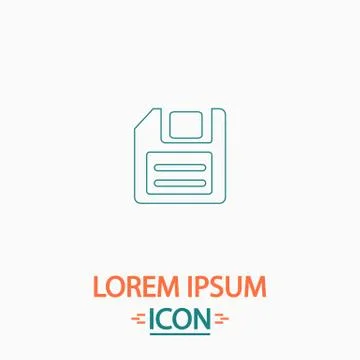 Floppy Disk computer symbol Stock Illustration