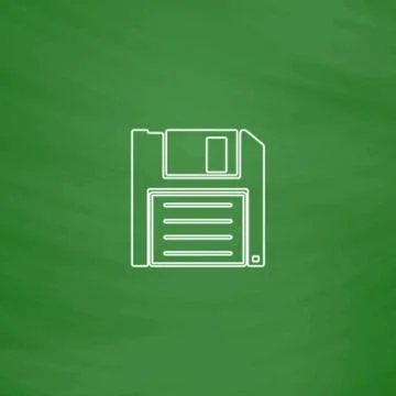 Floppy disk computer symbol 스톡 일러스트