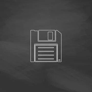 Floppy disk computer symbol 스톡 일러스트