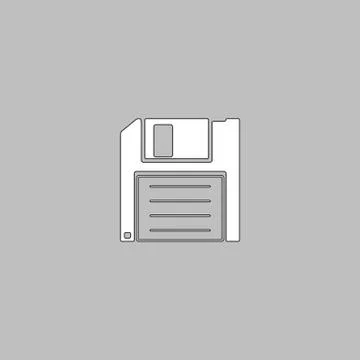 Floppy disk computer symbol Stock Illustration