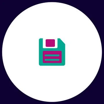 Floppy Disk computer symbol 스톡 일러스트