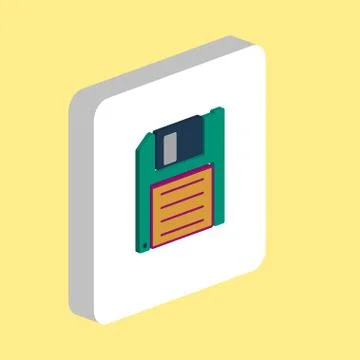Floppy disk computer symbol Stock Illustration