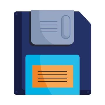 Floppy disk data storage Stock Illustration