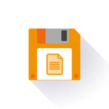 Floppy disk with a document イラスト素材