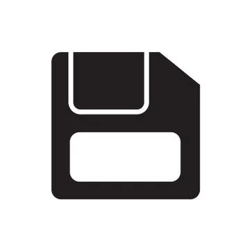 Floppy disk flat icon Stock Illustration