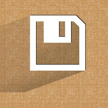 Floppy disk. Flat modern web design on a flat geometric abstract background Stockillustratie