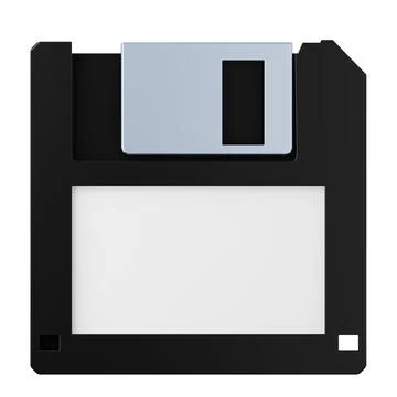 Floppy disk high quality 3D render illustration. Save data information concept 스톡 일러스트