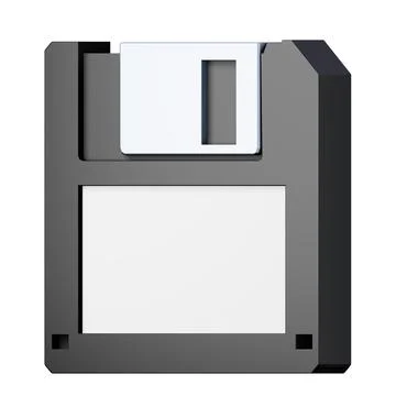Floppy disk high quality 3D render illustration. Save data information concept Stock Illustration