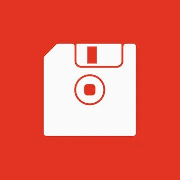 The floppy disk icon. Diskette symbol. Flat Stock-Illustration
